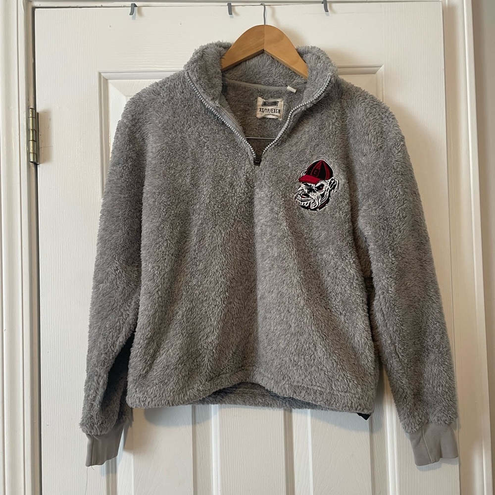American Eagle Outfitters Gray Fleece Hoodie